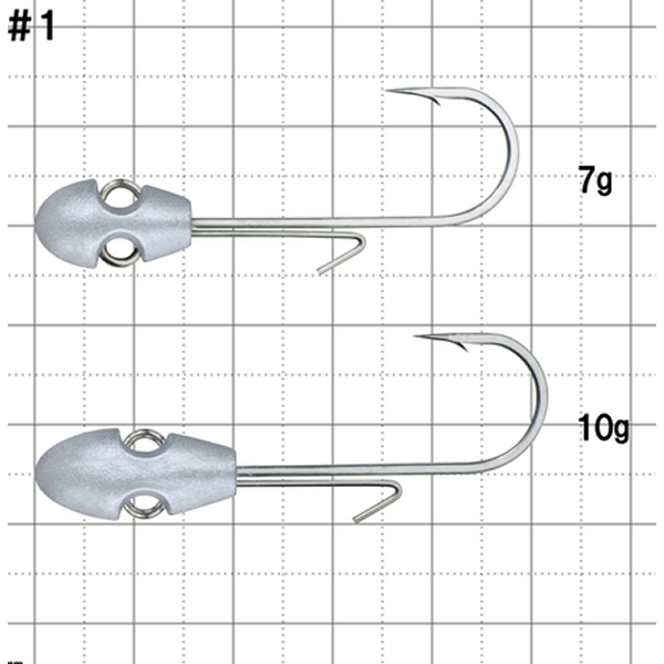 Gamakatsu RANGE SWIMMER REVERSIBLE #1 7g (4 pcs/pack) SILVER