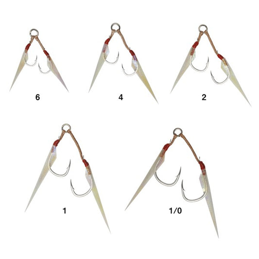 Gamakatsu ASSIST 59 LIGHT BAIT PLUS #4 68169 (2 pcs/pack) SILVER fishing terminal tackle — photo 2