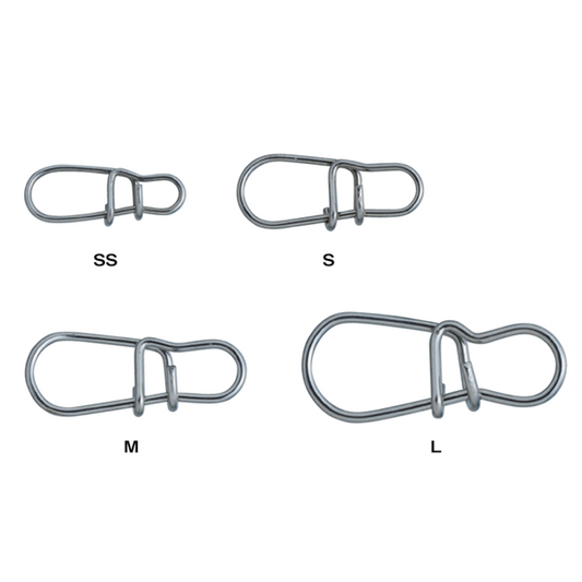 Gamakatsu ONSOKU ROUND SNAP SS (8 pcs/pack) fishing terminal tackle — photo 2