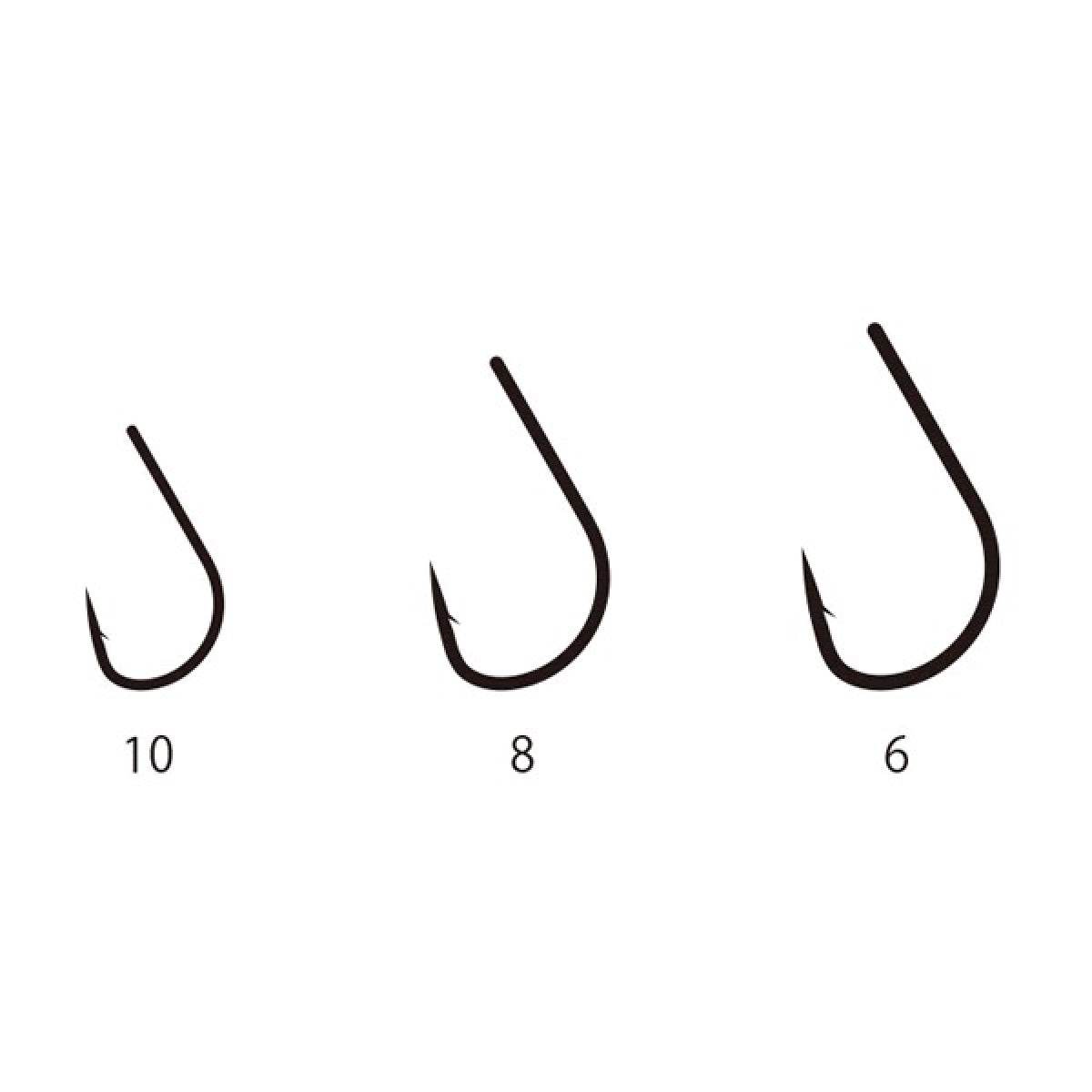 Gamakatsu WORM HOOK CONTACT MASTE #8 (11 pcs/pack) NSB - Britannic Trade