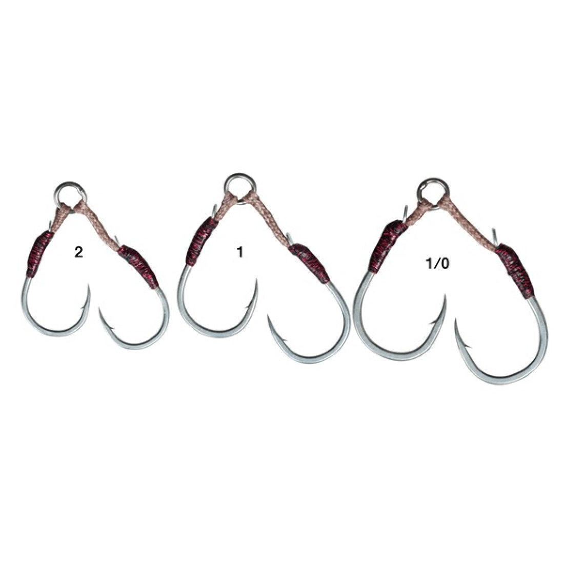 Gamakatsu ASSIST HOOK MADAI SNIPER TYPE F #1/0 GA031 (2 pcs/pack) fishing terminal tackle — photo 2