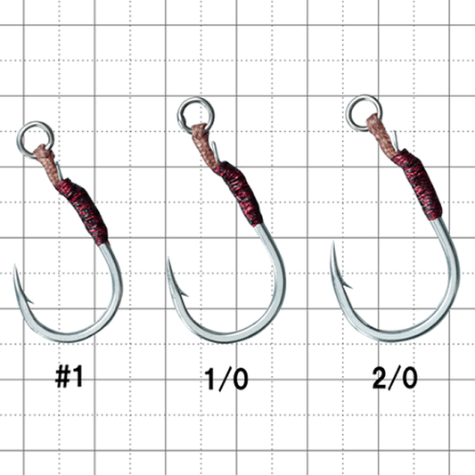 Gamakatsu SINGLE HOOK P-FLEX MH #2/0 SILVER