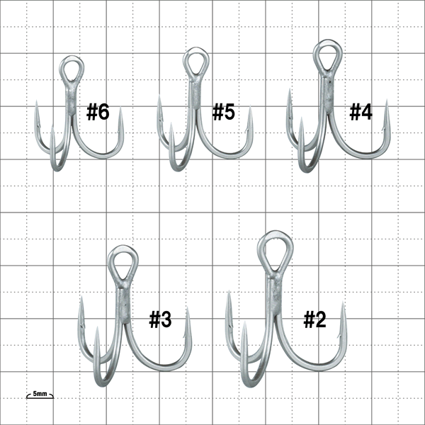 Gamakatsu Treble SP-H #5 (6 pcs/pack) HYPER SHIELD