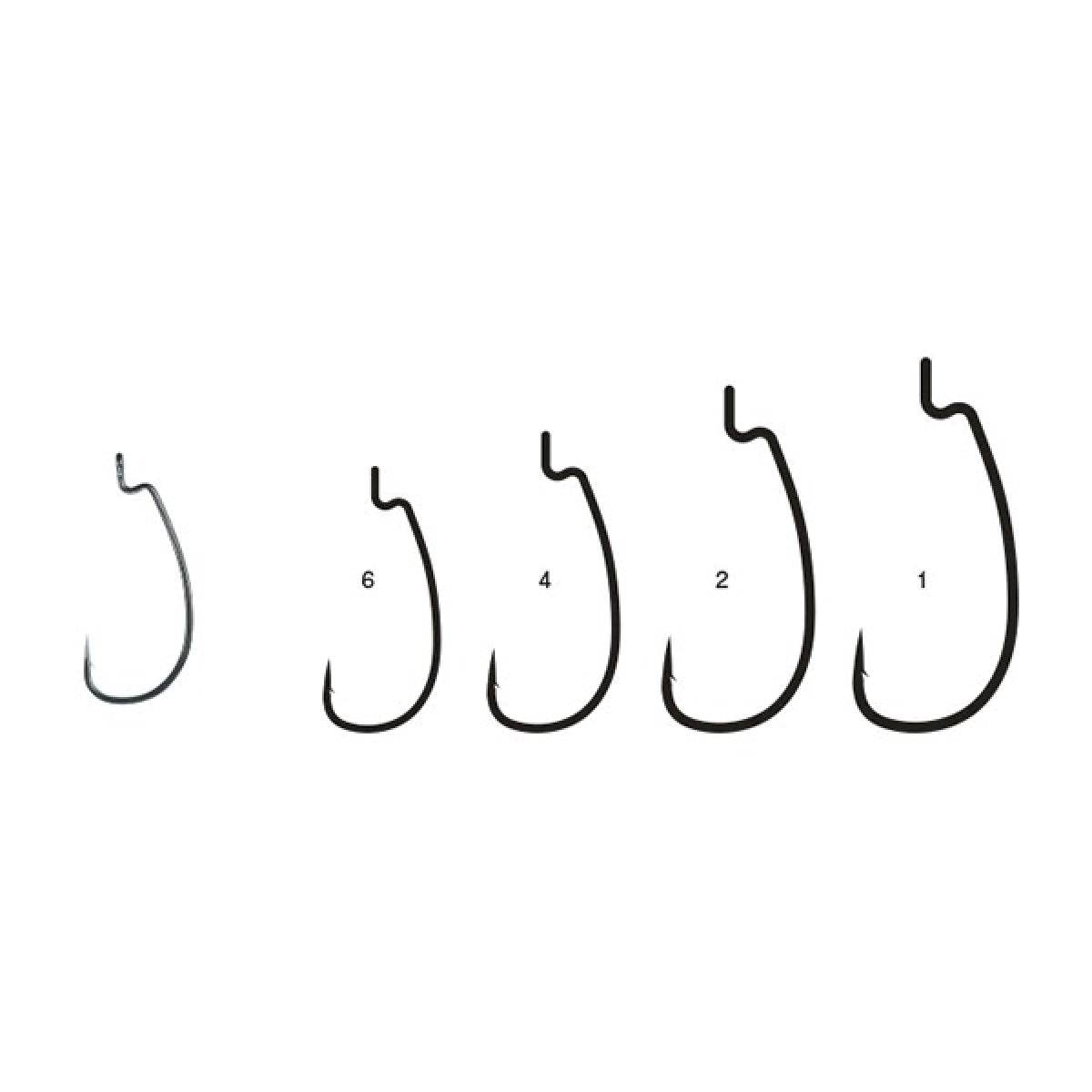 Gamakatsu THEO RISE OFFSET WG-M #4 (8 pcs/pack) - Britannic Trade