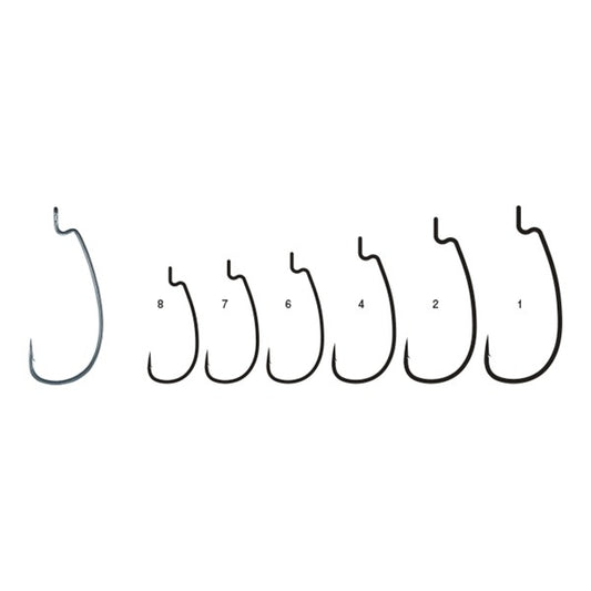 Gamakatsu THEO RISE OFFSET WG-L #4 (8 pcs/pack) fishing terminal tackle — photo 2
