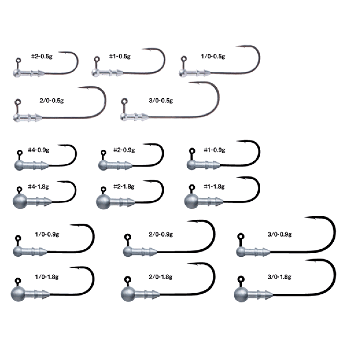 Gamakatsu HORIZON HEAD #2/0 : 1.3g (4 pcs/pack) - Britannic Trade