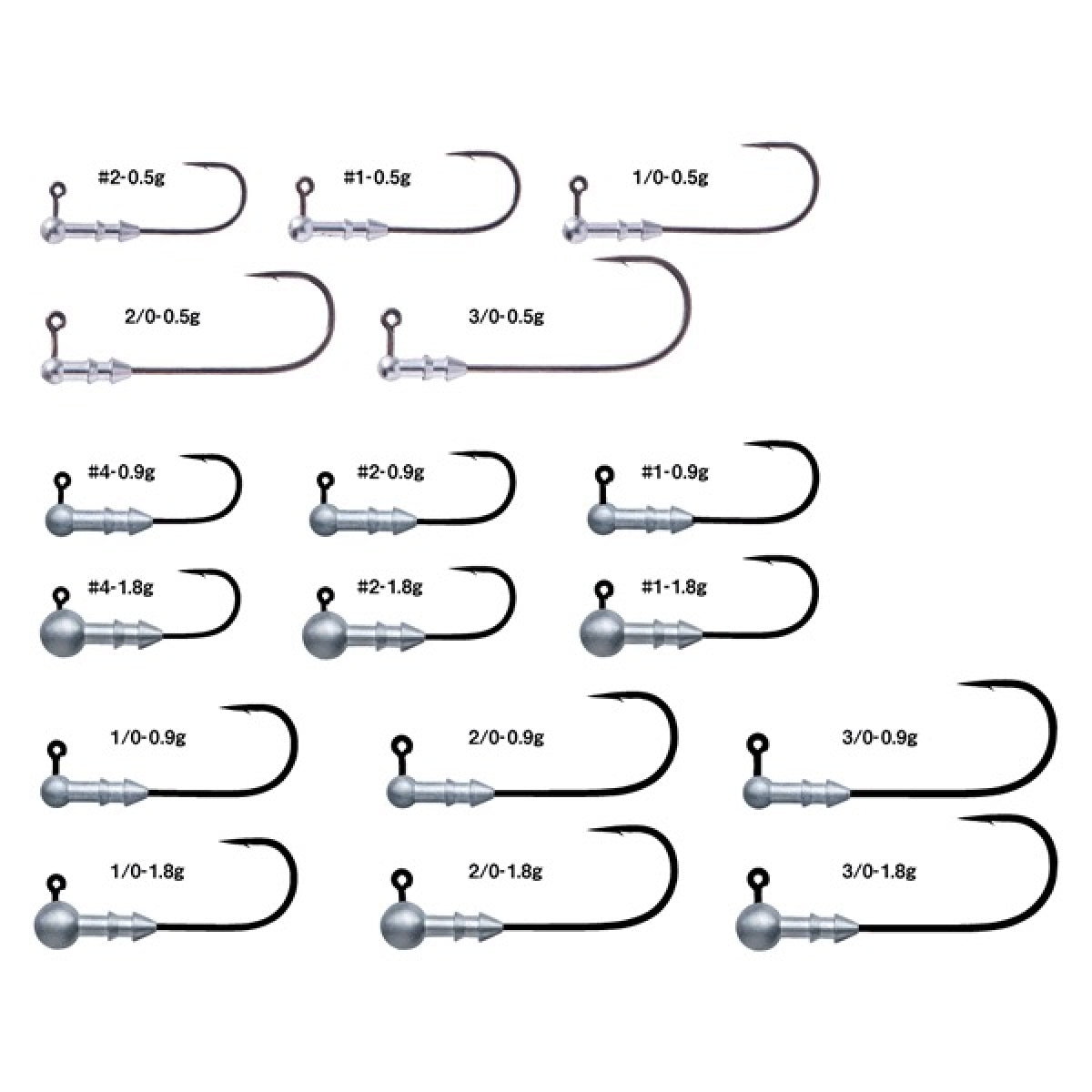 Gamakatsu HORIZON HEAD #3/0, 1.8g 68690 (4 pcs/pack)