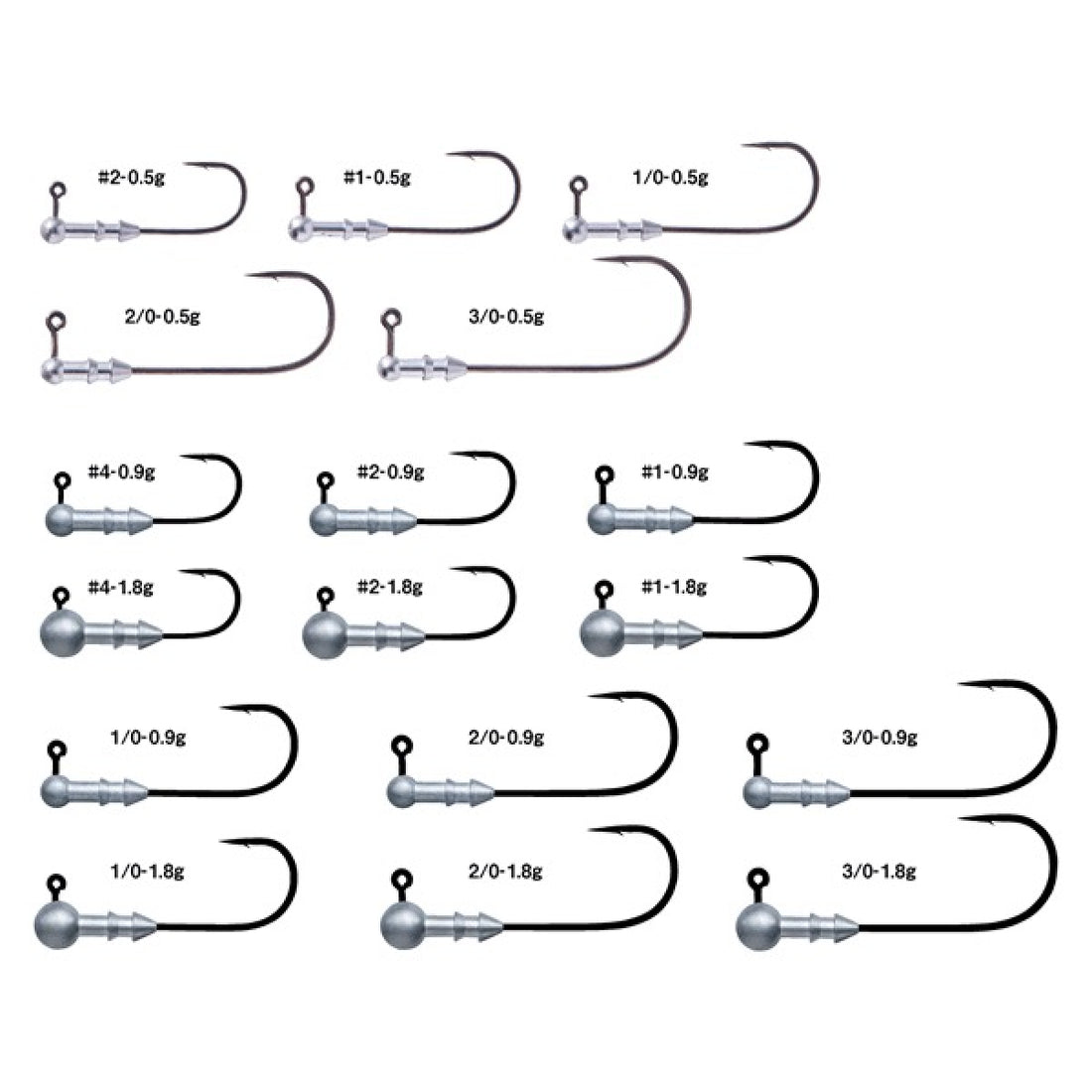 Gamakatsu HORIZON HEAD #2/0, 2.6g 68690 (4 pcs/pack) fishing terminal tackle — photo 2