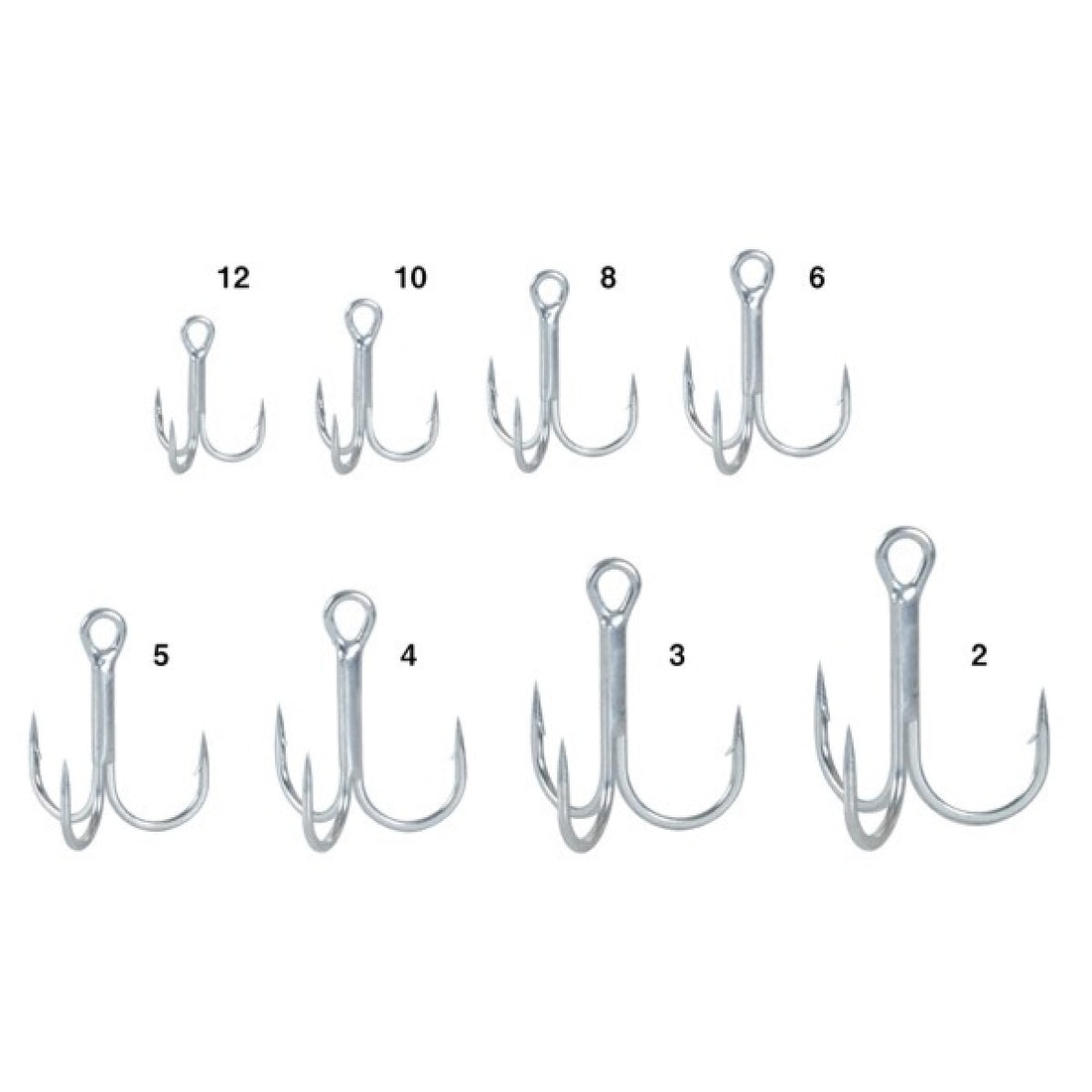 Gamakatsu TREBLE S-RB (Silver) #10 (6 pcs/pack) fishing terminal tackle — photo 2