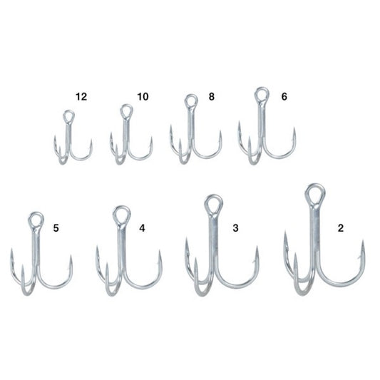 Gamakatsu TREBLE S-RB (Silver) #2 (6 pcs/pack) fishing terminal tackle — photo 2