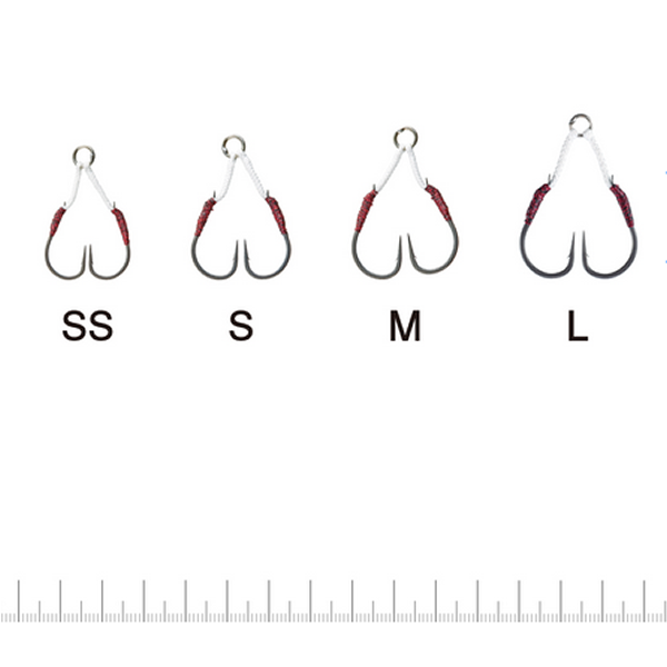 Gamakatsu Assist Hook OKA JIG LIGHT Double SS (2 sets/pack) NANO SMOOTH COAT