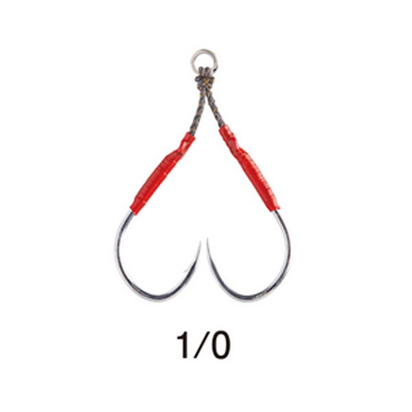 Gamakatsu Assist Hook SAWARA SNIPER Double #1/0 (2 sets/pack) SILVER