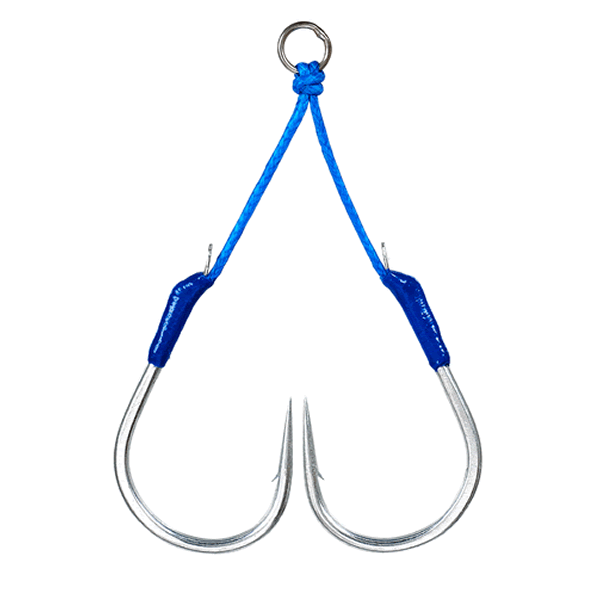 Gamakatsu Assist Hook VARTICAL LIMIT Double Normal #4/0 (2 sets/pack) SILVER fishing terminal tackle