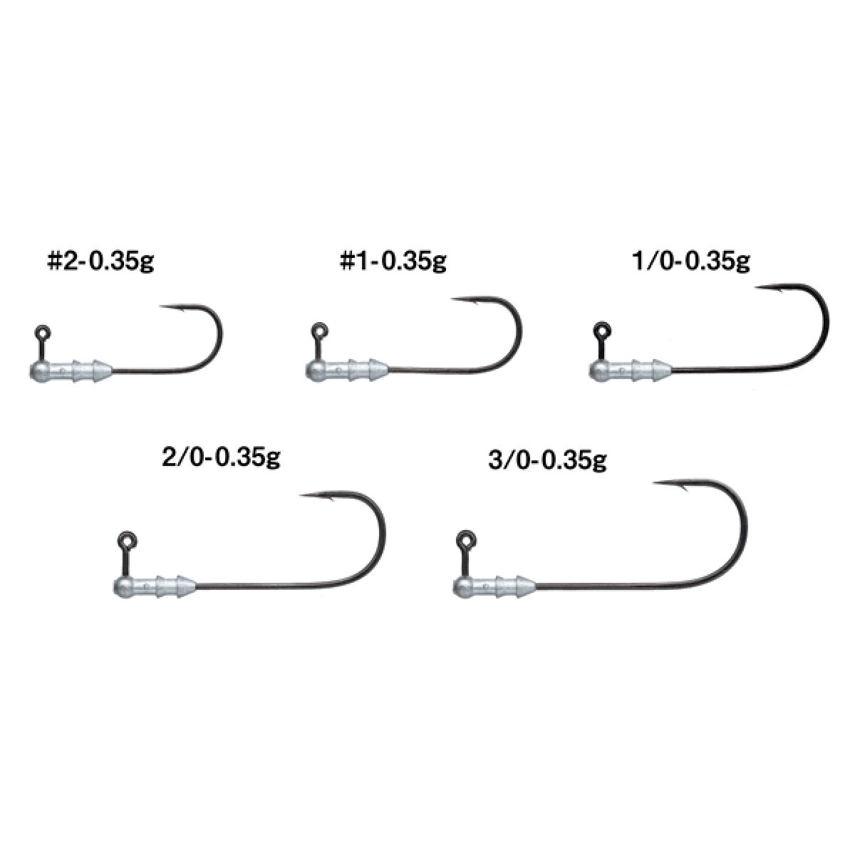 Gamakatsu HORIZON HEAD SN #2 : 0.35g (4 pcs/pack) - Britannic Trade