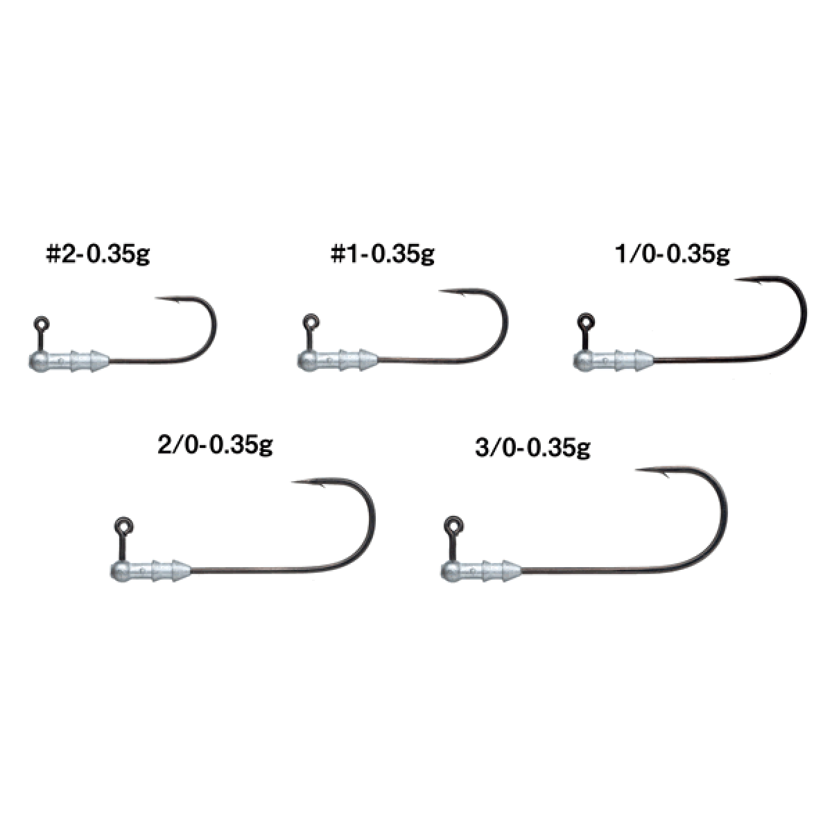 Gamakatsu HORIZON HEAD SN #3/0 : 0.35g (4 pcs/pack)