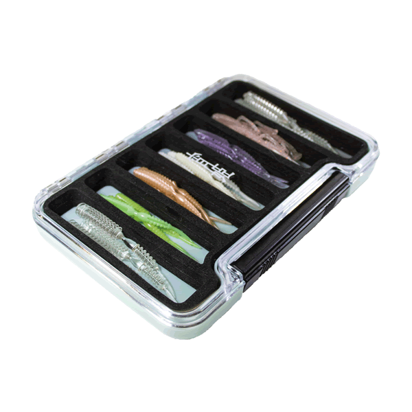 Gamakatsu LE505-1 LUXXE YOIHIME SLIM WORM BOX 95x140x16mm : 82g LIGHT BLUE fishing accessory — photo 3