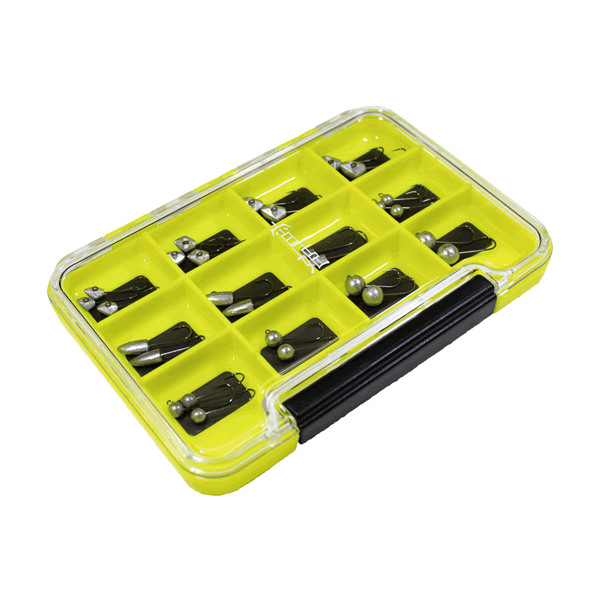 Gamakatsu LE506-1 LUXXE YOIHIME SLIM JIG HEAD BOX 95x140x16mm : 100g LIME fishing accessory — photo 3