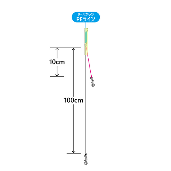 Gamakatsu YOIHIME F System RIG M (1 set/pack) fishing terminal tackle