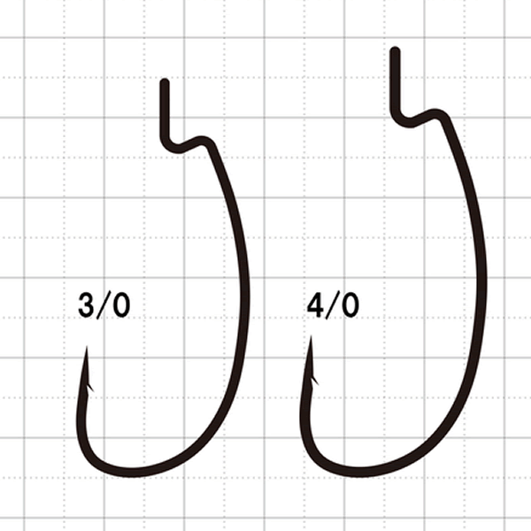 Gamakatsu WORM 333 #4/0 (4 pcs/pack) NANO SMOOTH COAT