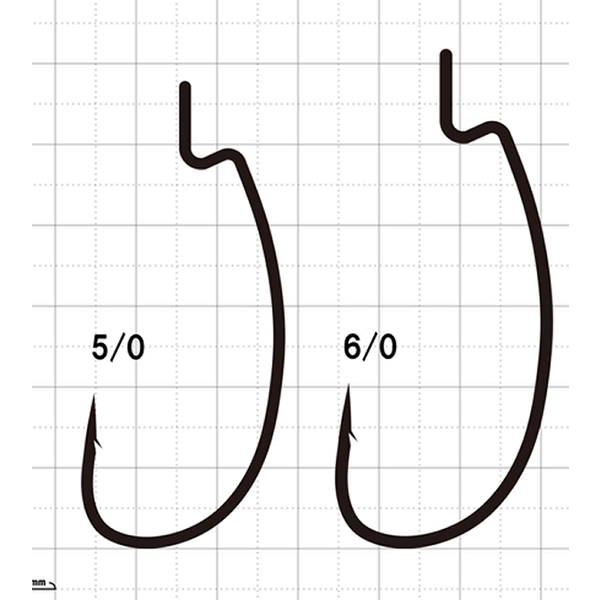 Gamakatsu WORM 333 #6/0 (3 pcs/pack) NANO SMOOTH COAT