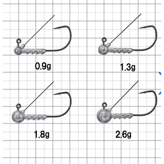Gamakatsu HORIZON HEAD LG LIGHT Plus Guard #1 0.9g (4 pcs/pack) NANO ALPHA