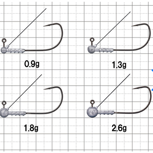 Gamakatsu HORIZON HEAD LG LIGHT Plus Guard #1/0 0.9g (4 pcs/pack) NANO ALPHA