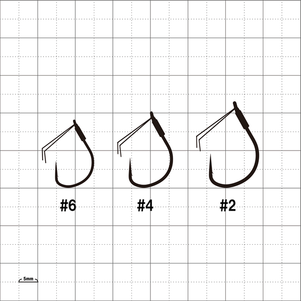 Gamakatsu THEORISEHANGER FC-L Plus Guard #6 (4 pcs/pack) NANO SMOOTH COAT