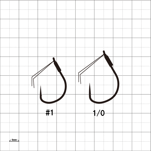 Gamakatsu THEORISEHANGER FC-L Plus Guard #1/0 (4 pcs/pack) NANO SMOOTH COAT