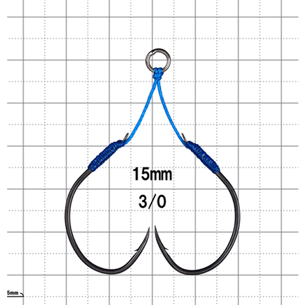 Gamakatsu Assist Hook SAKURAMASU #3/0 (2 sets/pack) NANO SMOOTH COAT