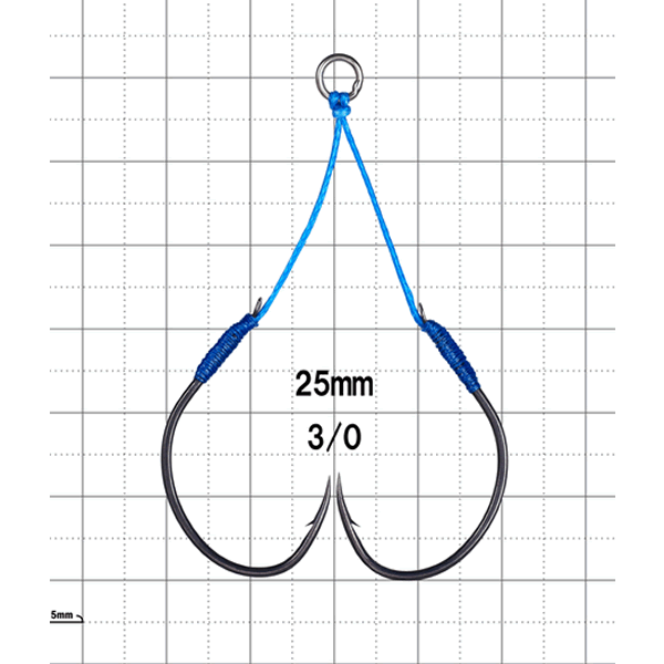 Gamakatsu Assist Hook SAKURAMASU #3/0 (2 sets/pack) NANO SMOOTH COAT