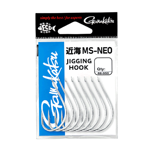 Gamakatsu JIGGING HOOK KINKAI MS-NEO #4/0 (8 pcs/pack) SILVER fishing terminal tackle — photo 2