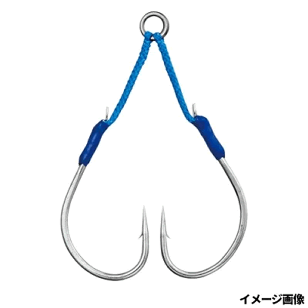 Gamakatsu Assist Hook KINKAI MS-NEO Double Short #7/0 (2 sets/pack) SILVER fishing terminal tackle