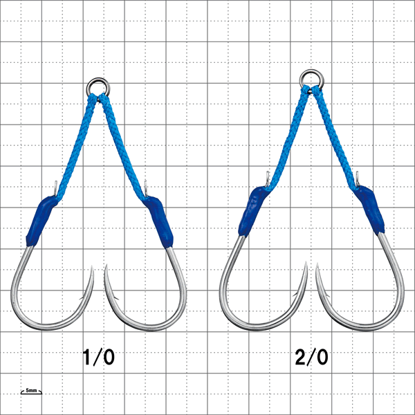 Gamakatsu Assist Hook TSURANUKI 480 Single #2/0 (2 sets/pack) SILVER
