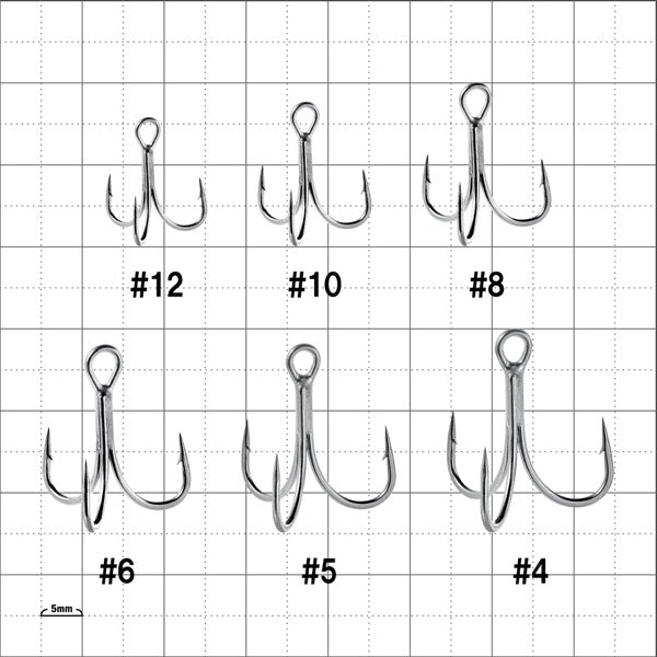Gamakatsu Standard Treble Hook S-SP MH (HPS) #3 (6 pcs/pack) fishing terminal tackle — photo 2