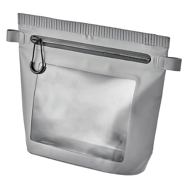 Gamakatsu Waterproof Pouch M: D100 x W285x H240mm GRAY fishing accessory — photo 2