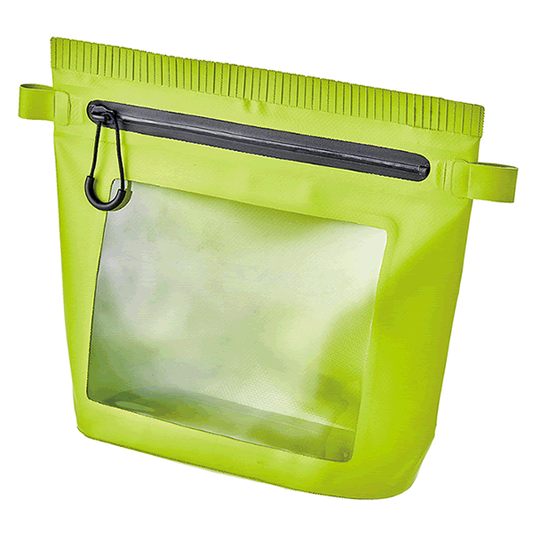 Gamakatsu Waterproof Pouch M: D100 x W285x H240mm LIME GREEN fishing accessory — photo 2