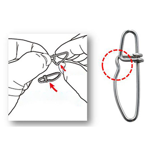 DAIWA SW SNAP CROSS LOCK FINGER FIT M (9 pcs/pack) fishing terminal tackle — photo 2