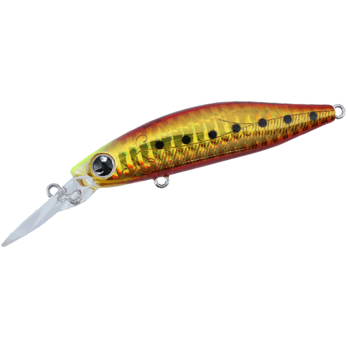 DAIWA MORETHAN BAYSOLE MINNOW 73S DR 73mm : 11.7g Sinking DR BURNING GOLD IWASHI
