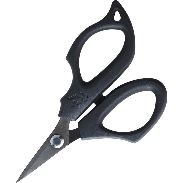 DAIWA PE SCISSORS 125 125mm SHARP TIP + Fluorine Coat BLACK fishing accessory