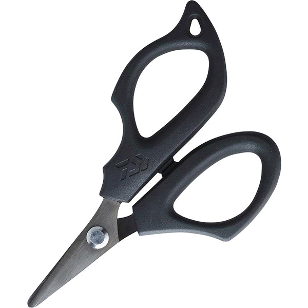 DAIWA PE SCISSORS 125 125mm ROUND TIP + Fluorine Coat BLACK fishing accessory
