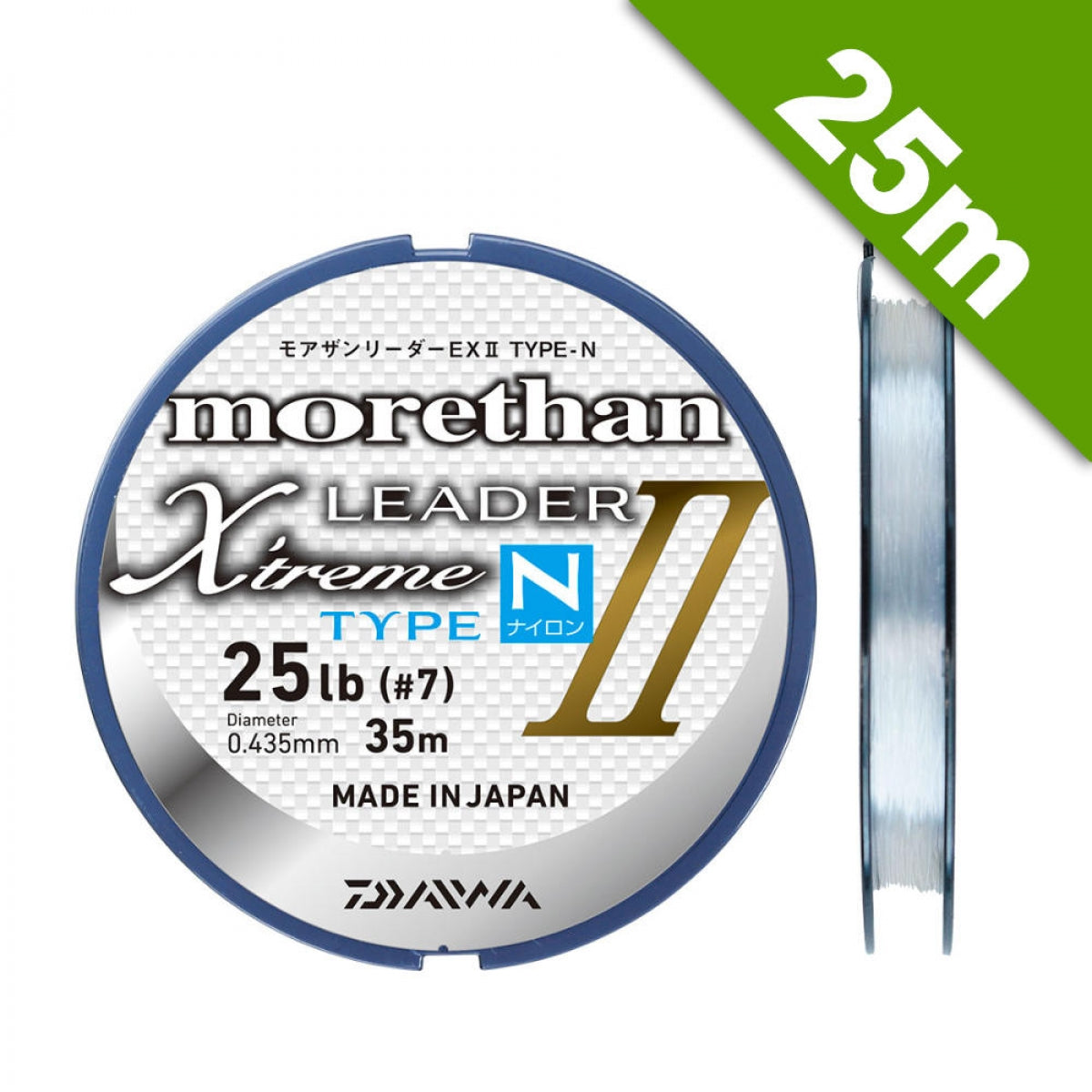 DAIWA morethan LEADER EX II TYPE-N #12 (40 lb) - 25m NAYLON ŞEFFAF