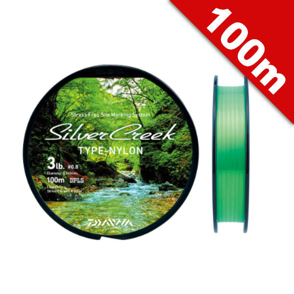 DAIWA SILVER CREEK TYPE-N 5lb - 100m NYLON Lime Green Clear