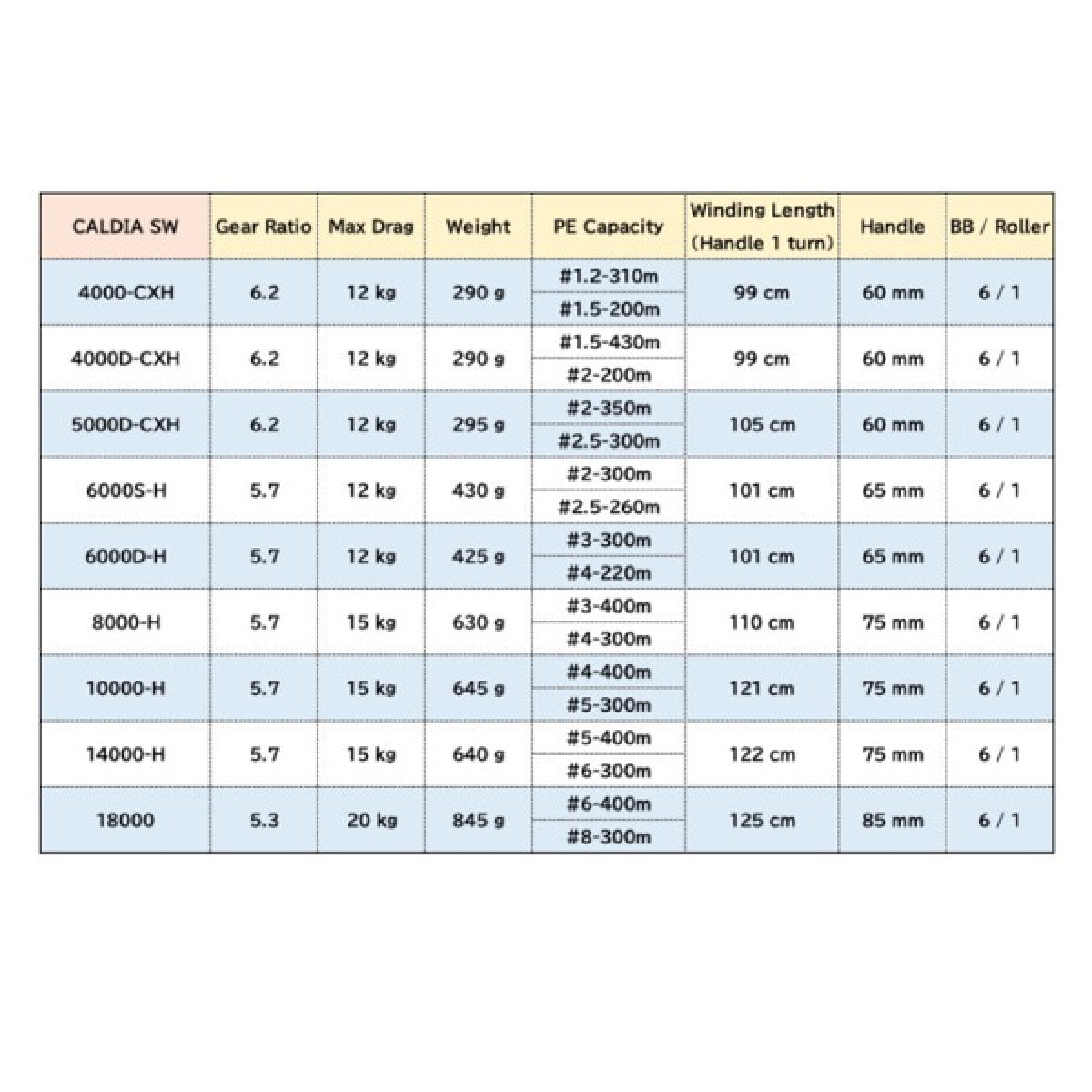 DAIWA 22 CALDIA SW 4000-CXH