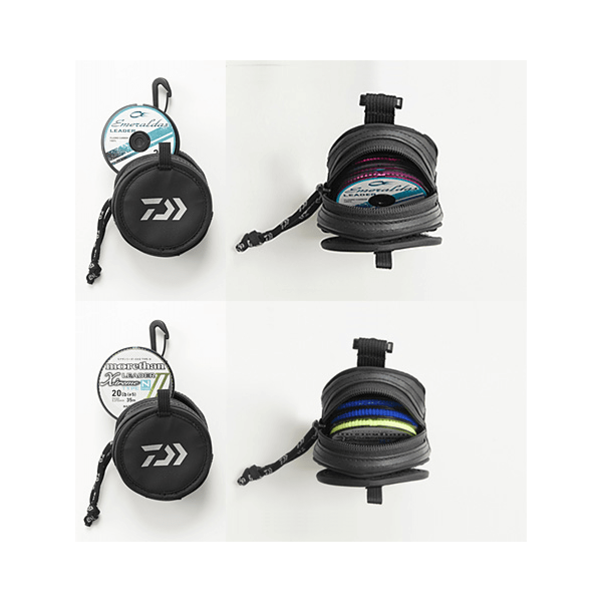 DAIWA LEADER POUCH (A) 5×8.5×8.5cm BLACK - Britannic Trade