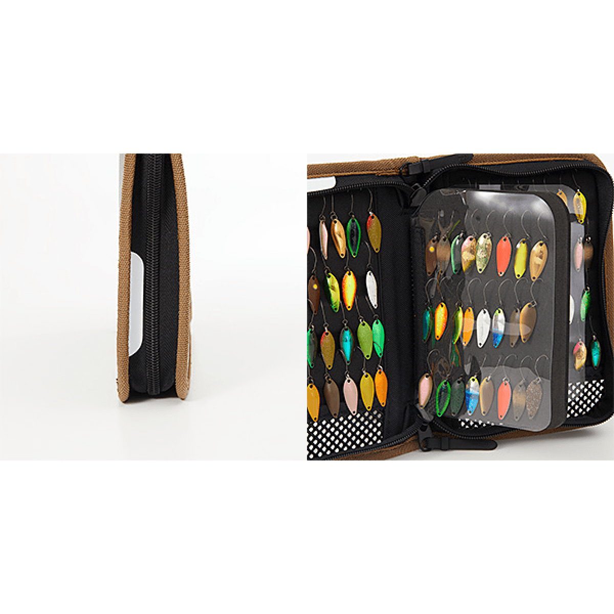 DAIWA MESH WALLET (A) ML : 14 x 14 x 20cm KHAKI - Britannic Trade