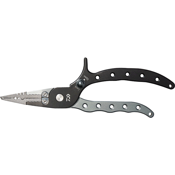 DAIWA ALUMI PLIERS alpha 200H LOCK LG for Sprint Ring #2 - #7 BLACK fishing accessory