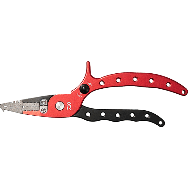 DAIWA ALUMI PLIERS alpha 200H LOCK BG for Sprint Ring #5 - #11 RED - Britannic Trade