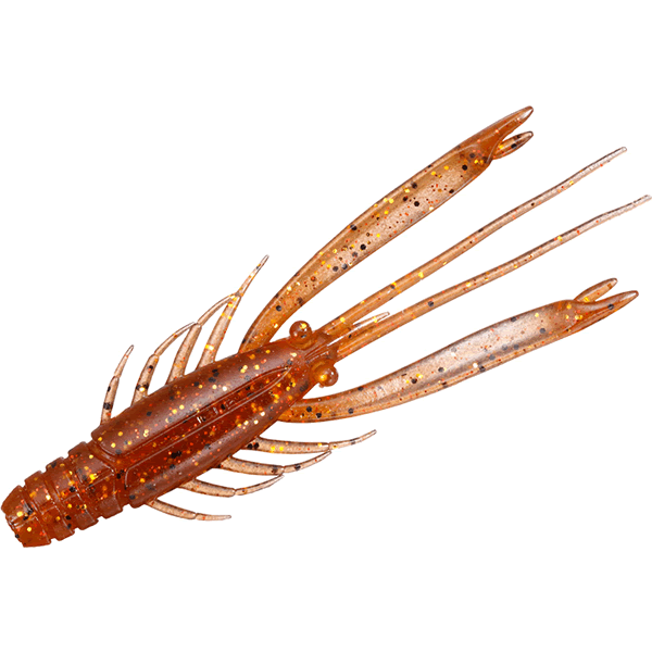 DAIWA SILVER WOLF URBAN SHRIMP 2.8" 72mm (8 pcs/pack) EBIMISO RED GOLD saltwater fishing lure