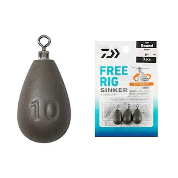 DAIWA FREE RIG SINKER R 10g (3 pcs/pack) - Britannic Trade