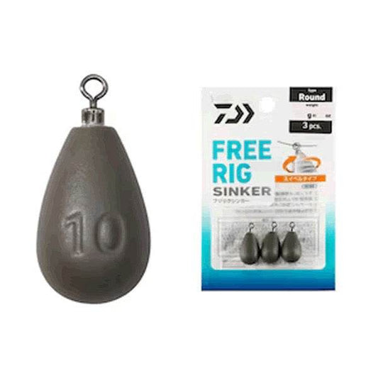DAIWA FREE RIG SINKER R 10g (3 pcs/pack) - Britannic Trade